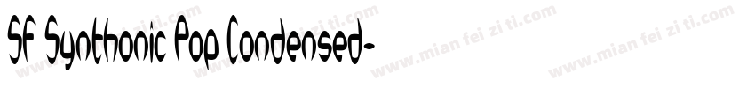 SF Synthonic Pop Condensed字体转换